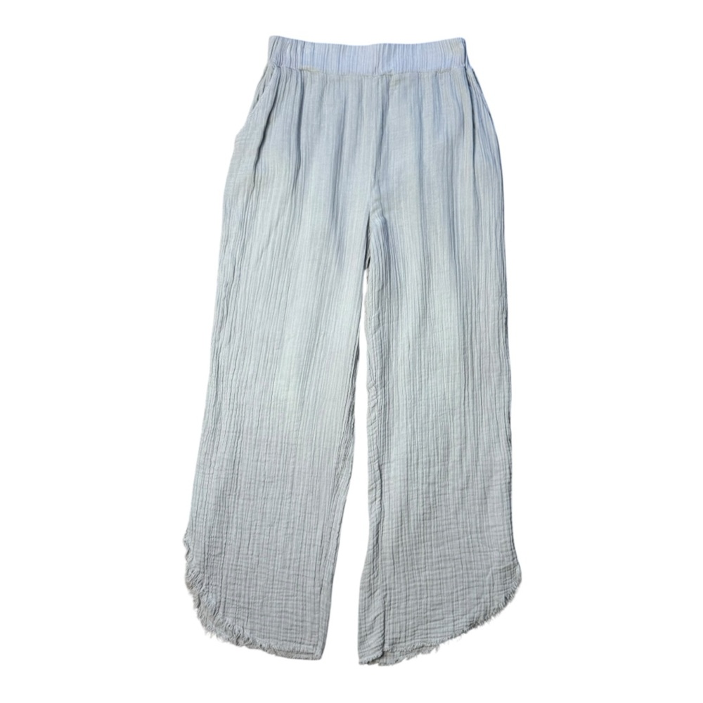 S’Edge Martha Angled Hem Cotton Gauze Pants size XL